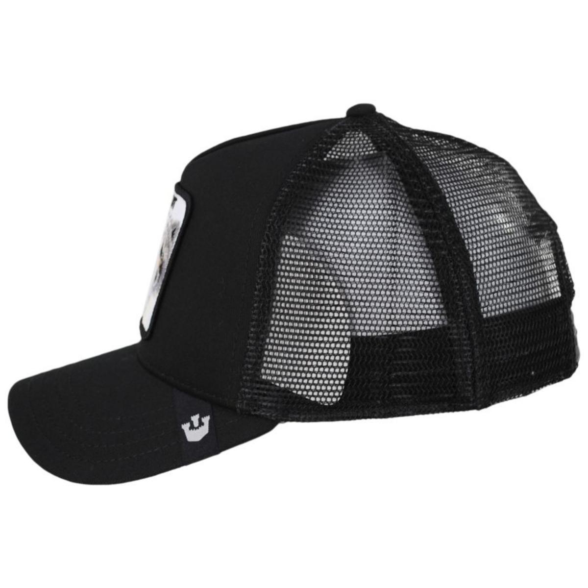 Goorin Bros | Bandit Mesh Trucker Snapback Baseball Cap | 200449 | profile | BLACK
