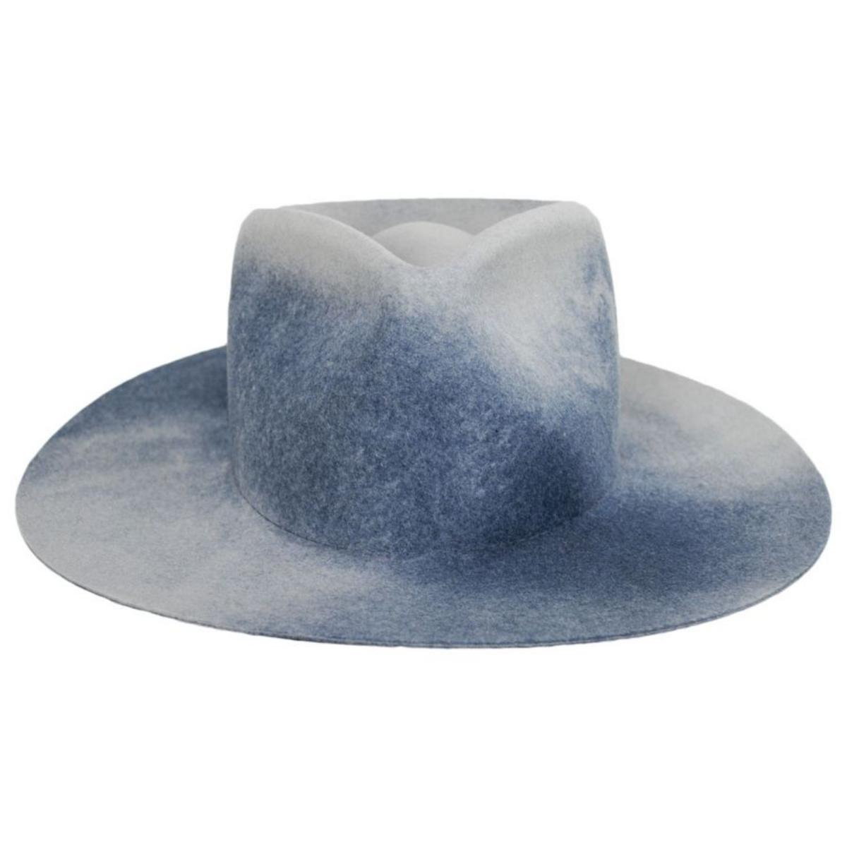Betmar | Georgia Wide Brim Wool Felt Fedora Hat | 123173 | front | GREY MIX