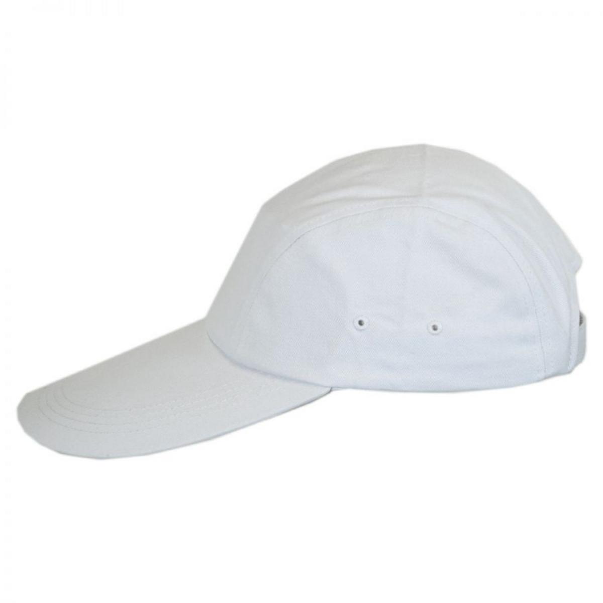 Village Hat Shop | VHS Long Bill Adjustable Baseball Cap | 222440 | profile | WHITE