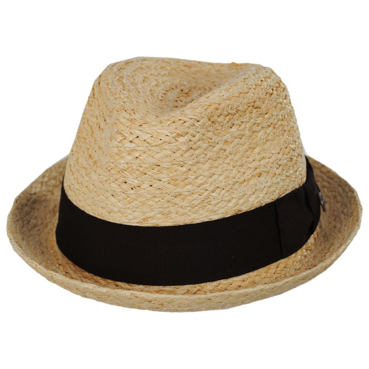 Jaxon Hats | Wholesale Oceanside Raffia Straw Fedora Hat B2B Pre-Pack