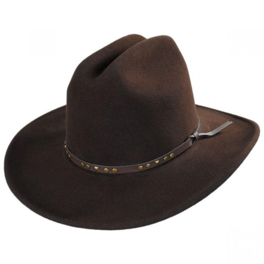 Bailey Western | Chisolm Wool Litefelt Cattlemen Western Hat | 130028 | lead | BEAVER