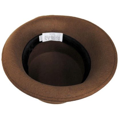 Saddle Stitch Rose Profile Wool Felt Cloche Hat - Made to Order