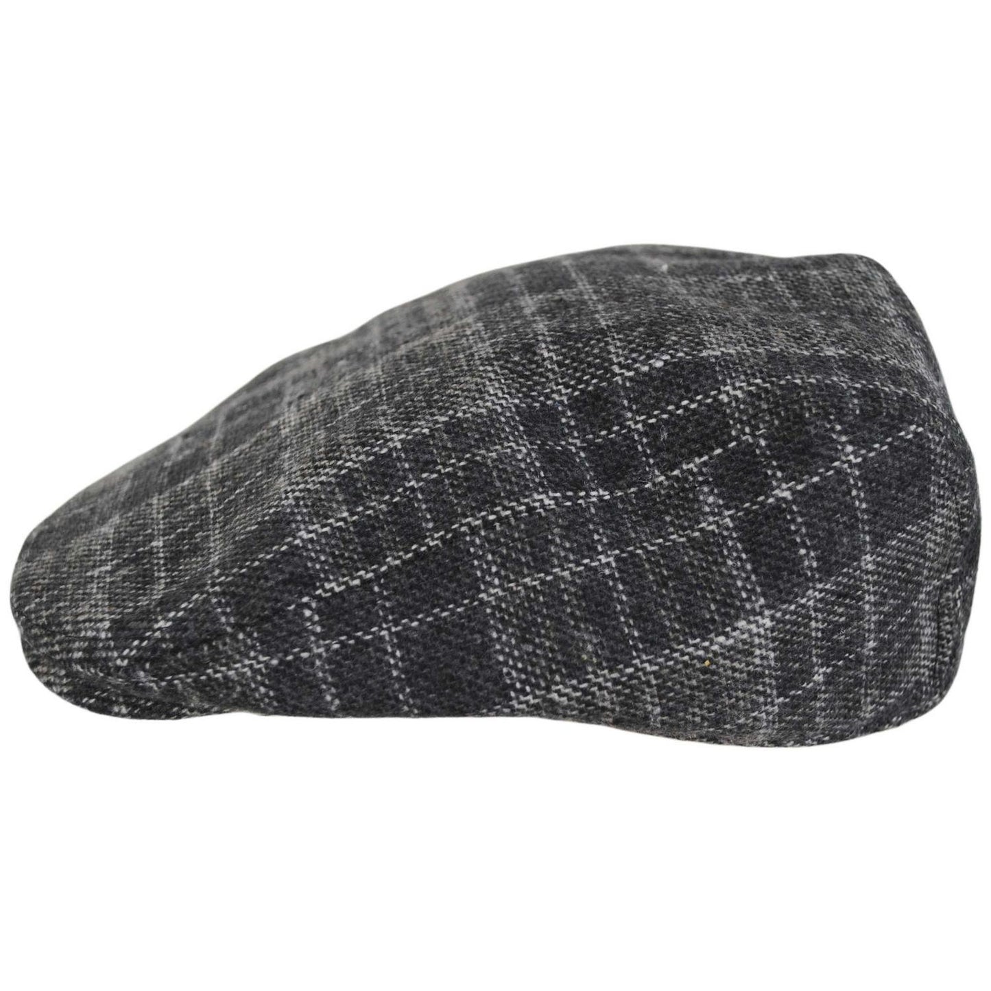 Dorfman Pacific | Alfie Plaid Ivy Cap | 160160 | profile | BLACK