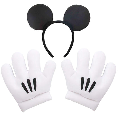 Disney | Mickey Mouse Headband & Gloves Kit | 190208 | lead | BLACK/WHITE
