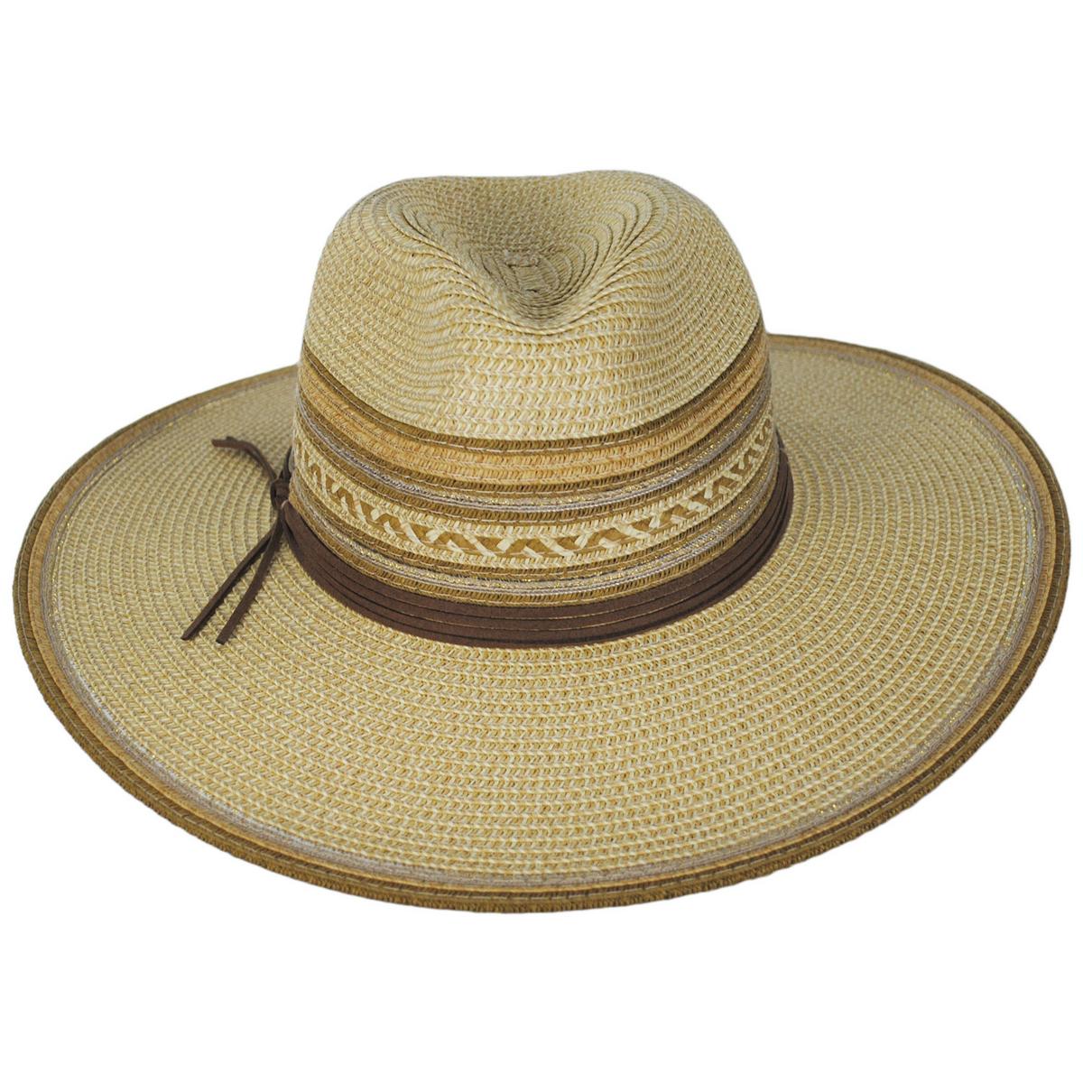 Scala | Alento Braided Toyo Straw Blend Fedora Hat | 101374 | front | NATURAL