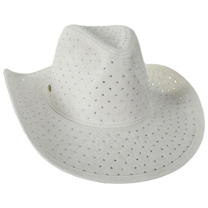 Scala | Joyce Rhinestone Western Hat | 106450 | lead | IVORY