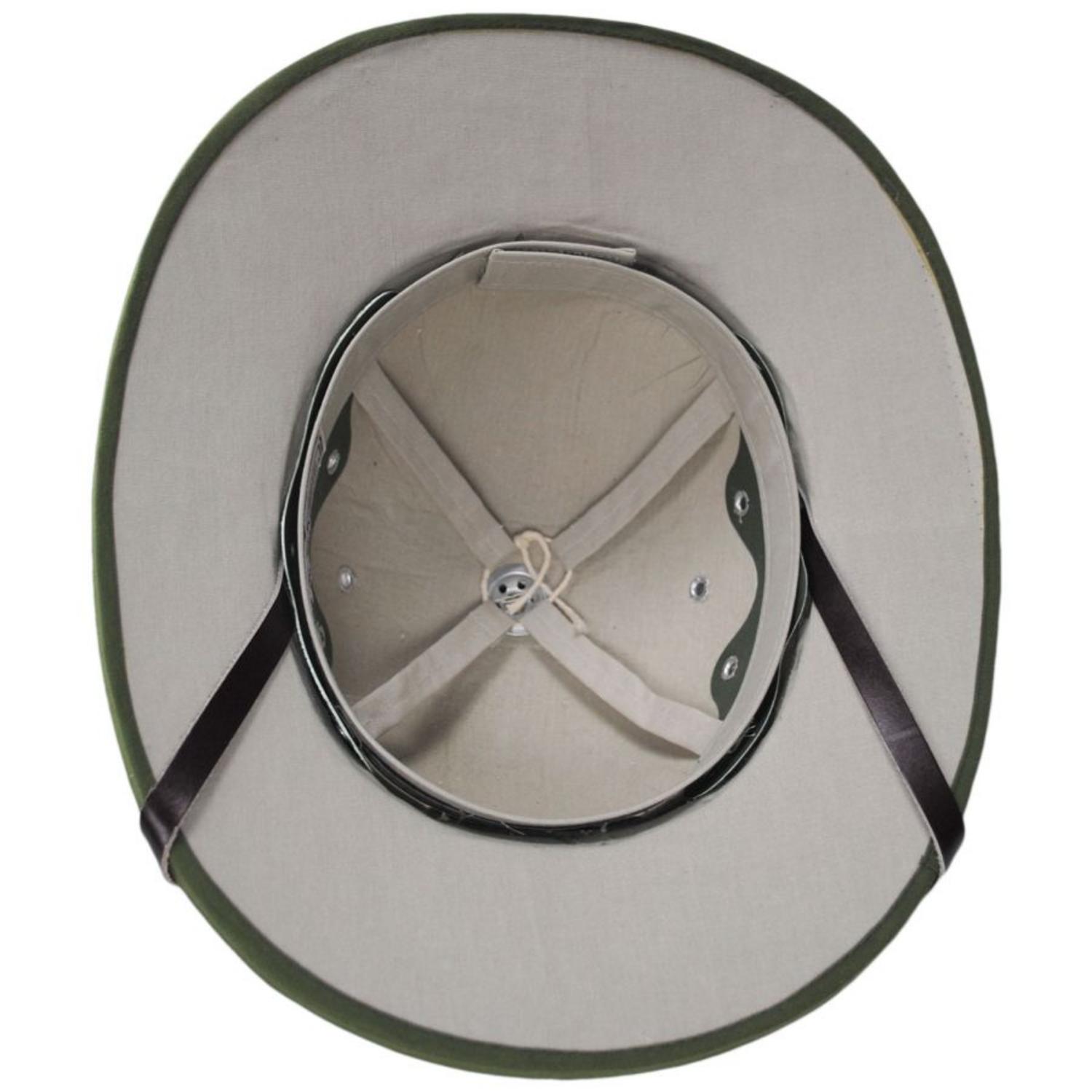 Village Hat Shop | French Pith Helmet - Olive Green | 155800OG | under | OLIVE GREEN