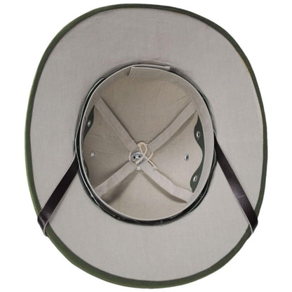 Village Hat Shop | French Pith Helmet - Olive Green | 155800OG | under | OLIVE GREEN
