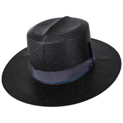 Bailey 1922 | Newhall Shantung LiteStraw Boater Hat | 127897 | lead | BLACK