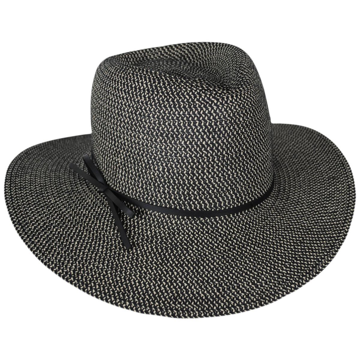 Physician Endorsed | Esme Toyo Braid Fedora Hat | 102698 | lead | BLACK TWEED
