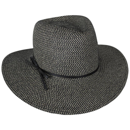 Physician Endorsed | Esme Toyo Braid Fedora Hat | 102698 | lead | BLACK TWEED