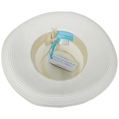 Physician Endorsed | Aurora Toyo Straw Gambler Hat | 102644 | under | WHITE/BROWN