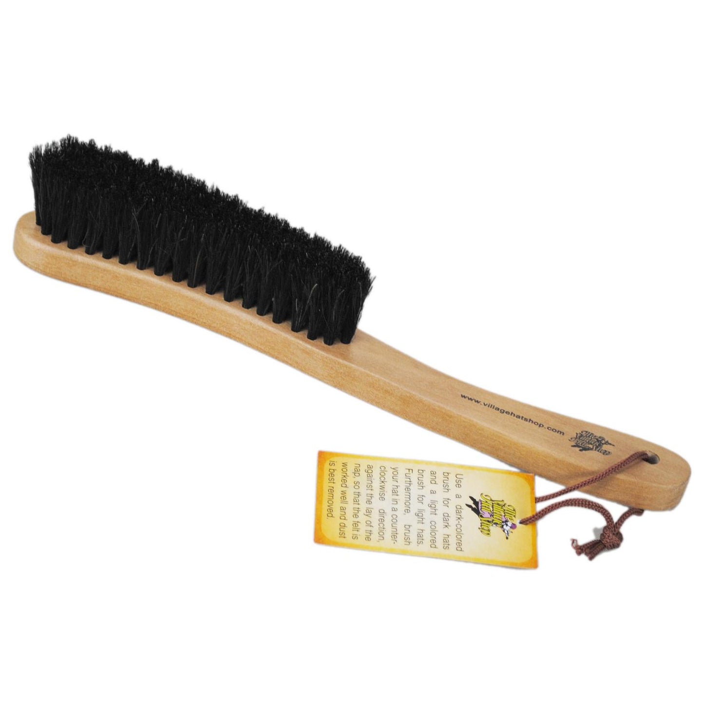Village Hat Shop | Dark Felt Hat Brush | 603700 | lead | BLACK