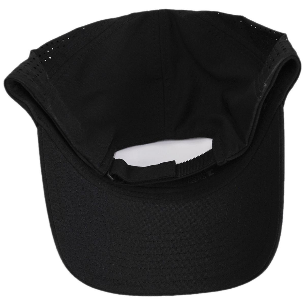 Kangol | Logo Edge Vented Strapback Baseball Cap | 201139 | under | BLACK MELANGE