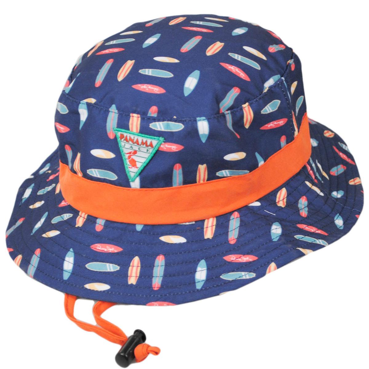 Panama Jack | Kid's Fantasia Surf Bucket Hat | 508204 | lead | NAVY