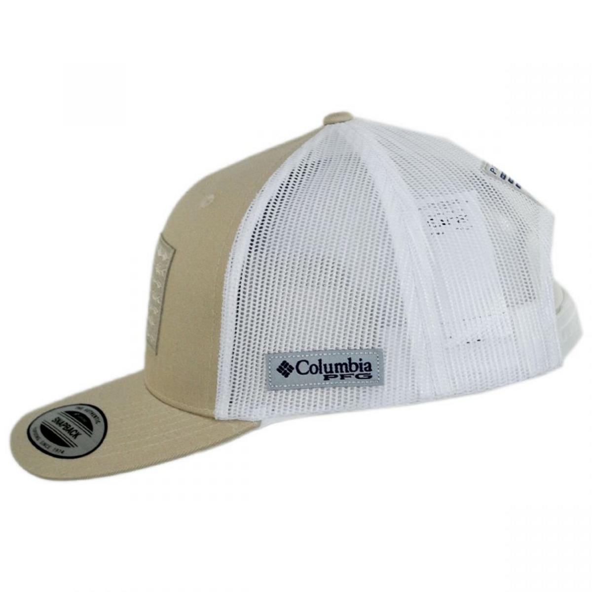 Columbia Sportswear | PFG Fish Flag Mesh Snapback Baseball Cap | 400151 | profile | FOSSIL