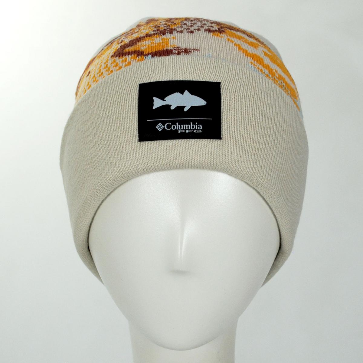 Columbia Sportswear | PFG Fall River Acrylic Knit Beanie Hat | 500747 | front | ANCIENT FOSSIL
