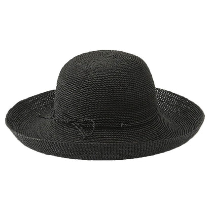 Helen Kaminski | Provence 12 Raffia Straw Sun Hat | 120810 | profile | CHARCOAL
