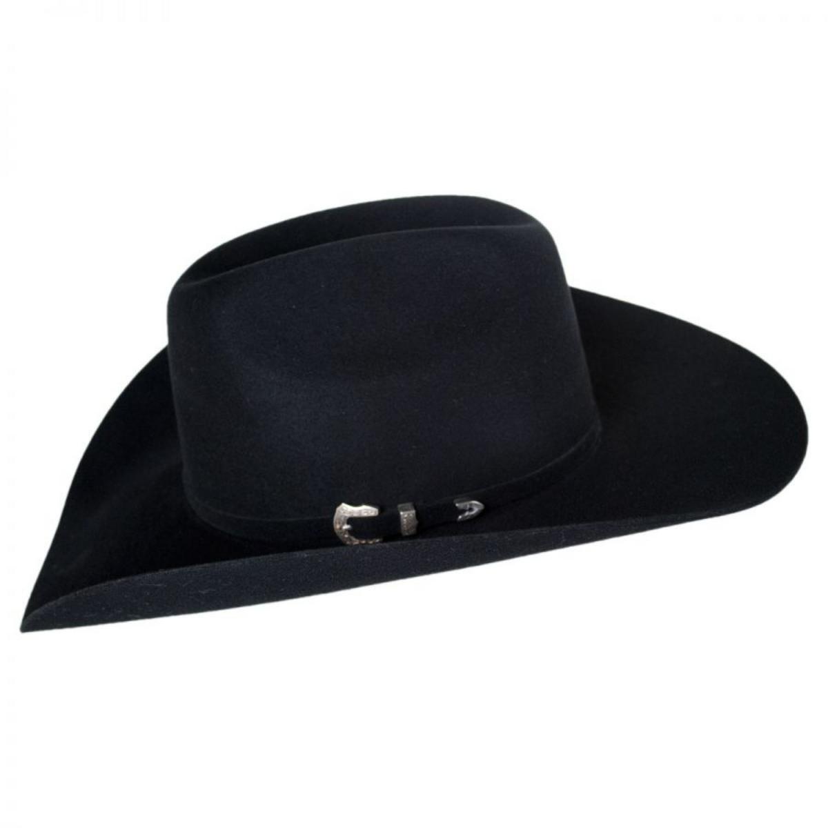 Bailey Western | Trigger Wool Felt Western Hat | 130132 | profile | BLACK