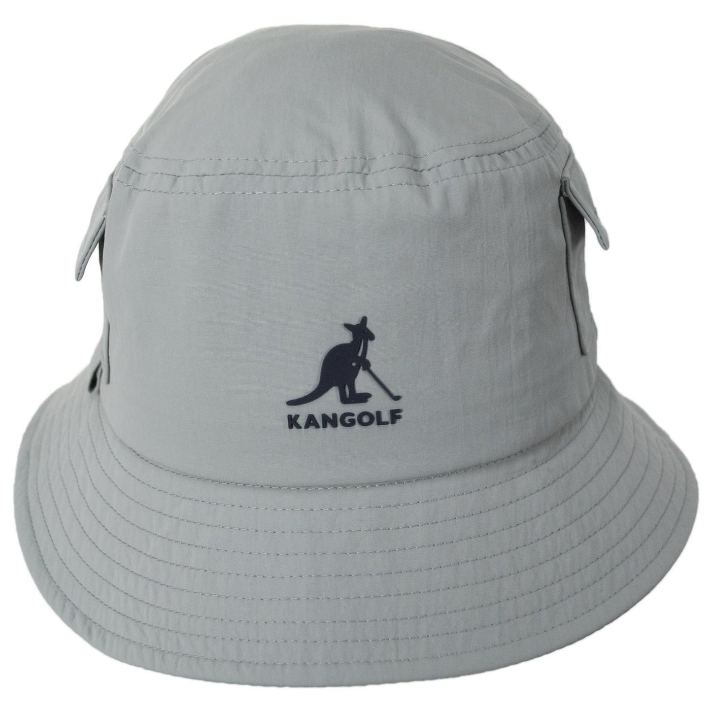Kangol | Kangolf Nylon Lahinch Bucket Hat | 185842 | front | GREY