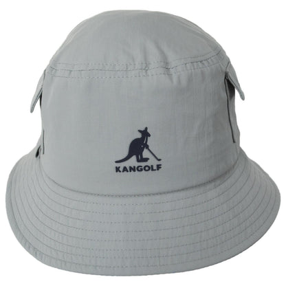 Kangol | Kangolf Nylon Lahinch Bucket Hat | 185842 | front | GREY