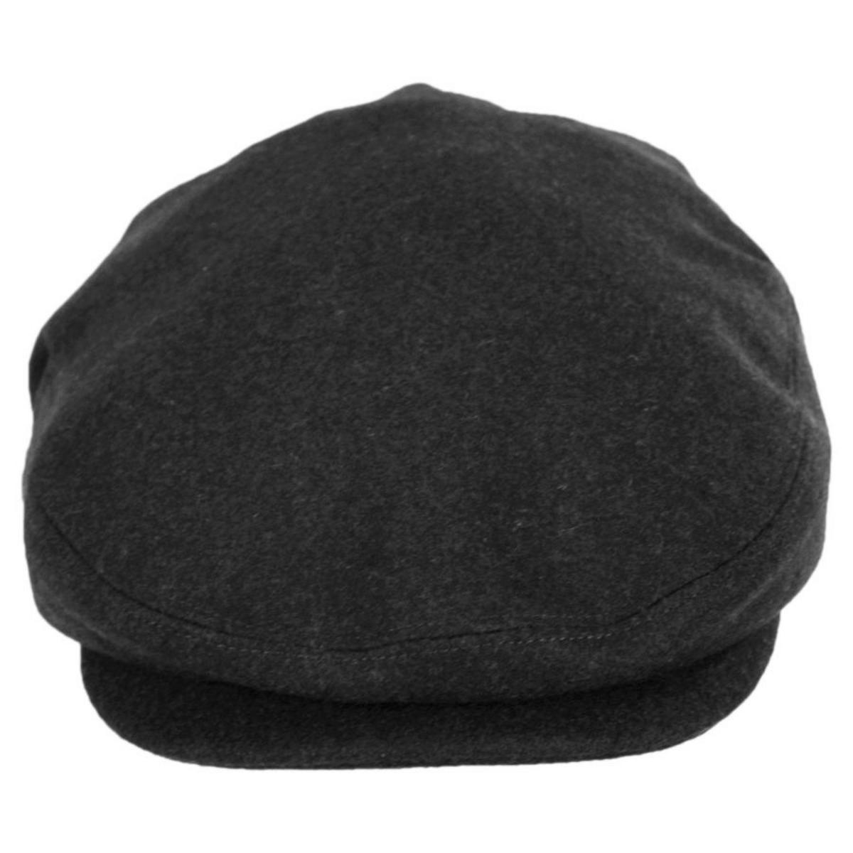 Jaxon Hats | Harlem Wool Blend Ivy Cap | 167733 | front | CHARCOAL