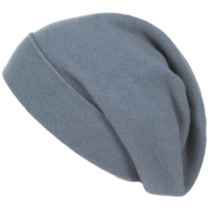 Parkhurst | Wool Slouchy Beanie Hat | 500857 | profile | NICKEL GREY