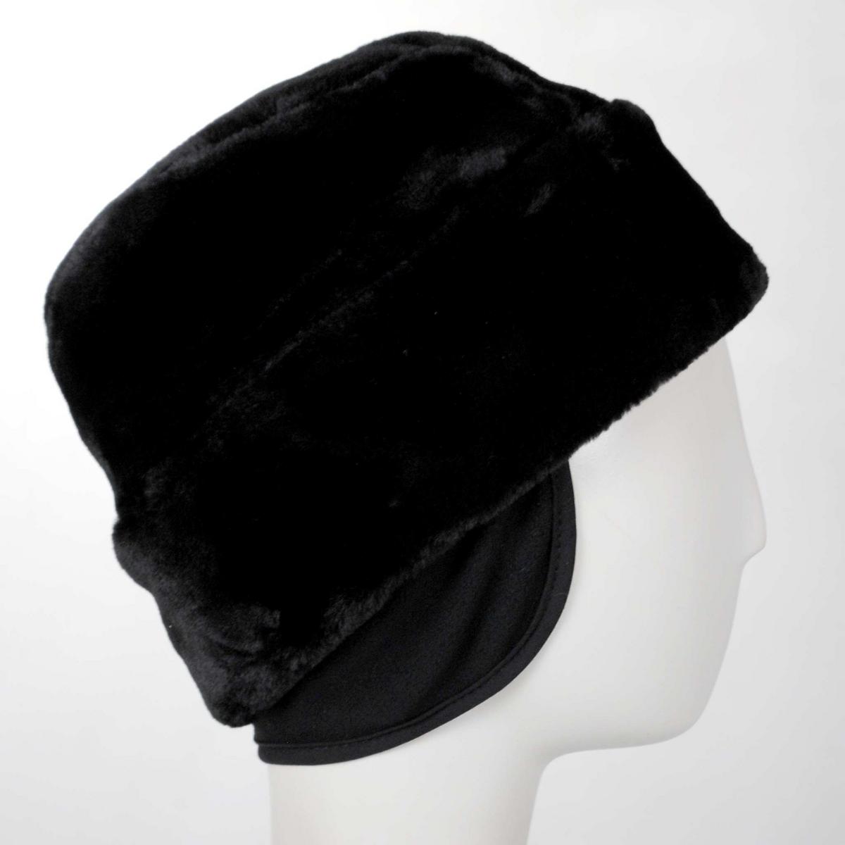 Jaxon Hats | Cossack Faux Fur Hat | 499984 | profiletwo | BLACK