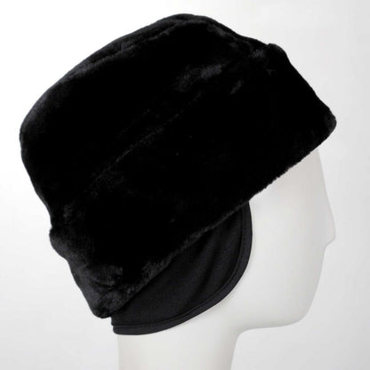 Jaxon Hats | Cossack Faux Fur Hat | 499984 | profiletwo | BLACK