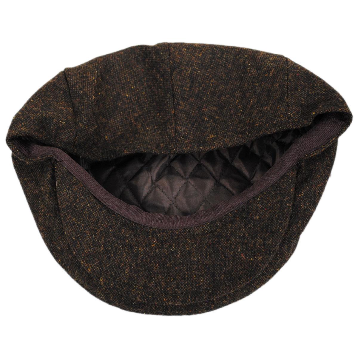 Jaxon Hats | Wholesale Troubadour Tweed Wool Blend Ivy Cap B2B Pre-Pack | B2B167567 | under | BROWN