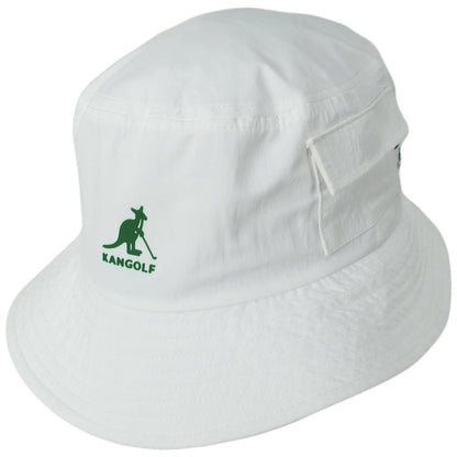 Kangol | Kangolf Nylon Lahinch Bucket Hat | 185842 | lead | WHITE