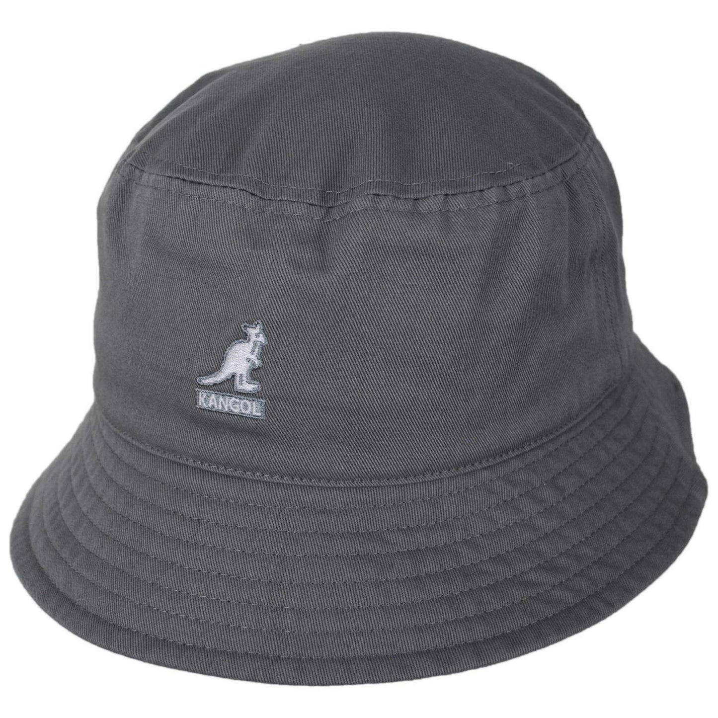 Kangol | Washed Cotton Bucket Hat - Spring Collection | 185701SS | lead | GREY