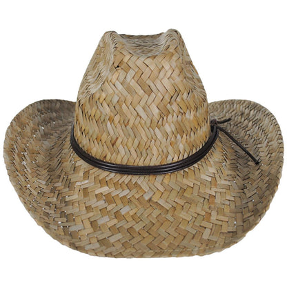 BRIXTON HATS | Houston Rush Straw Cowboy Hat | 128338 | front | TAN