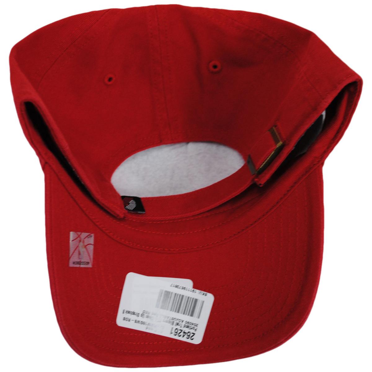 47 Brand | Portland Trail Blazers NBA Clean Up Strapback Baseball Cap Dad Hat | 204090 | under | RED