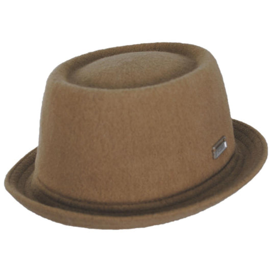 Kangol | Wool Mowbray Pork Pie Hat | 185745 | lead | CAMEL