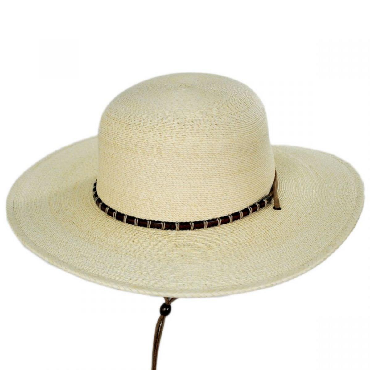 Stetson | Klondike Palm Straw Open Crown Western Hat | 127018 | lead | NATURAL