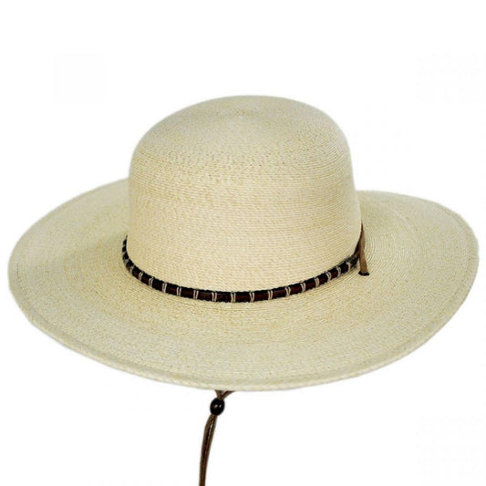 Stetson | Klondike Palm Straw Open Crown Western Hat | 127018 | lead | NATURAL