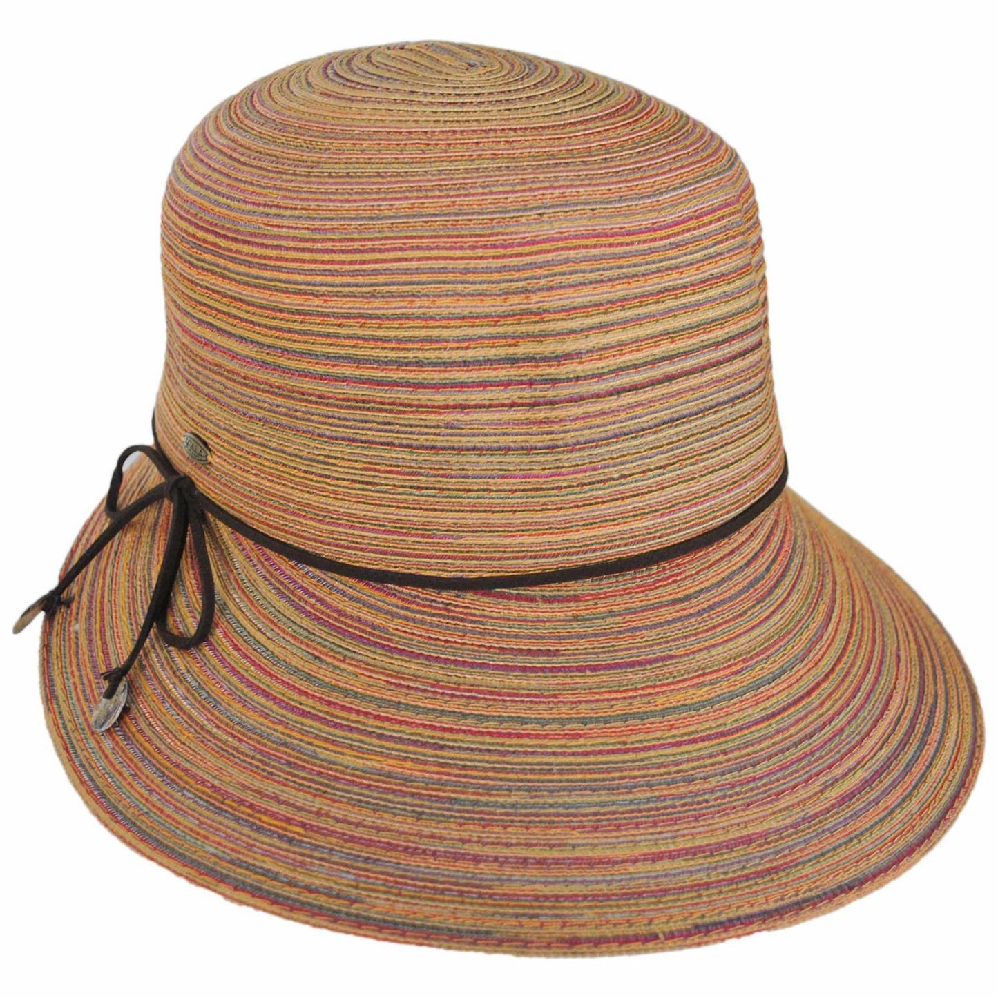 Scala | Teodora Poly Braid Facesaver Cap | 101567 | lead | SPICE
