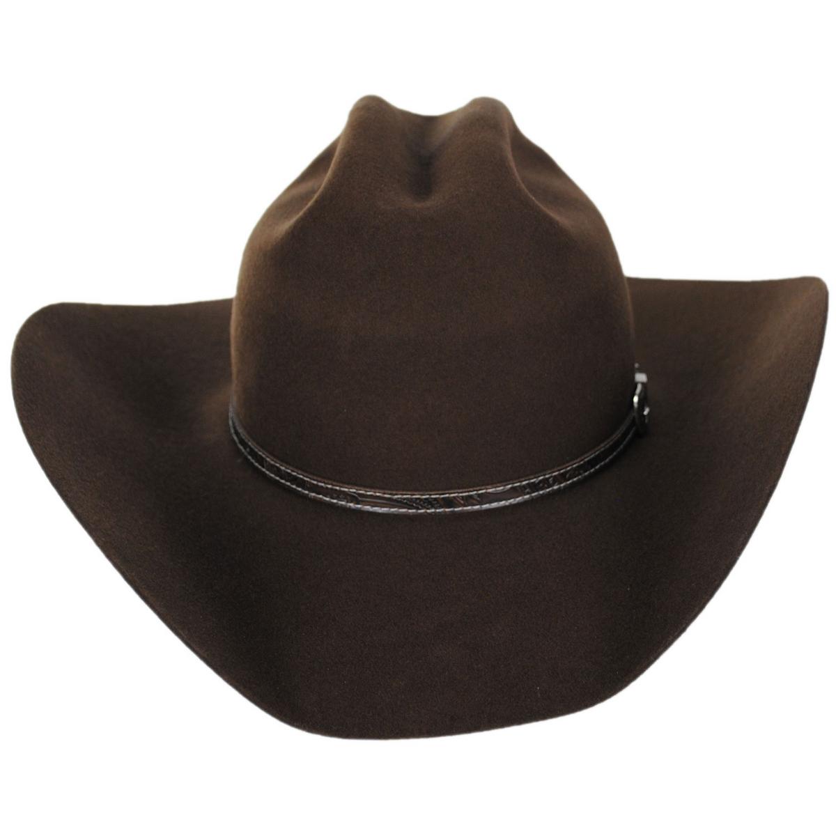 Bailey Western | Roderick Wool Felt Western Hat | 130128 | front | BROWN