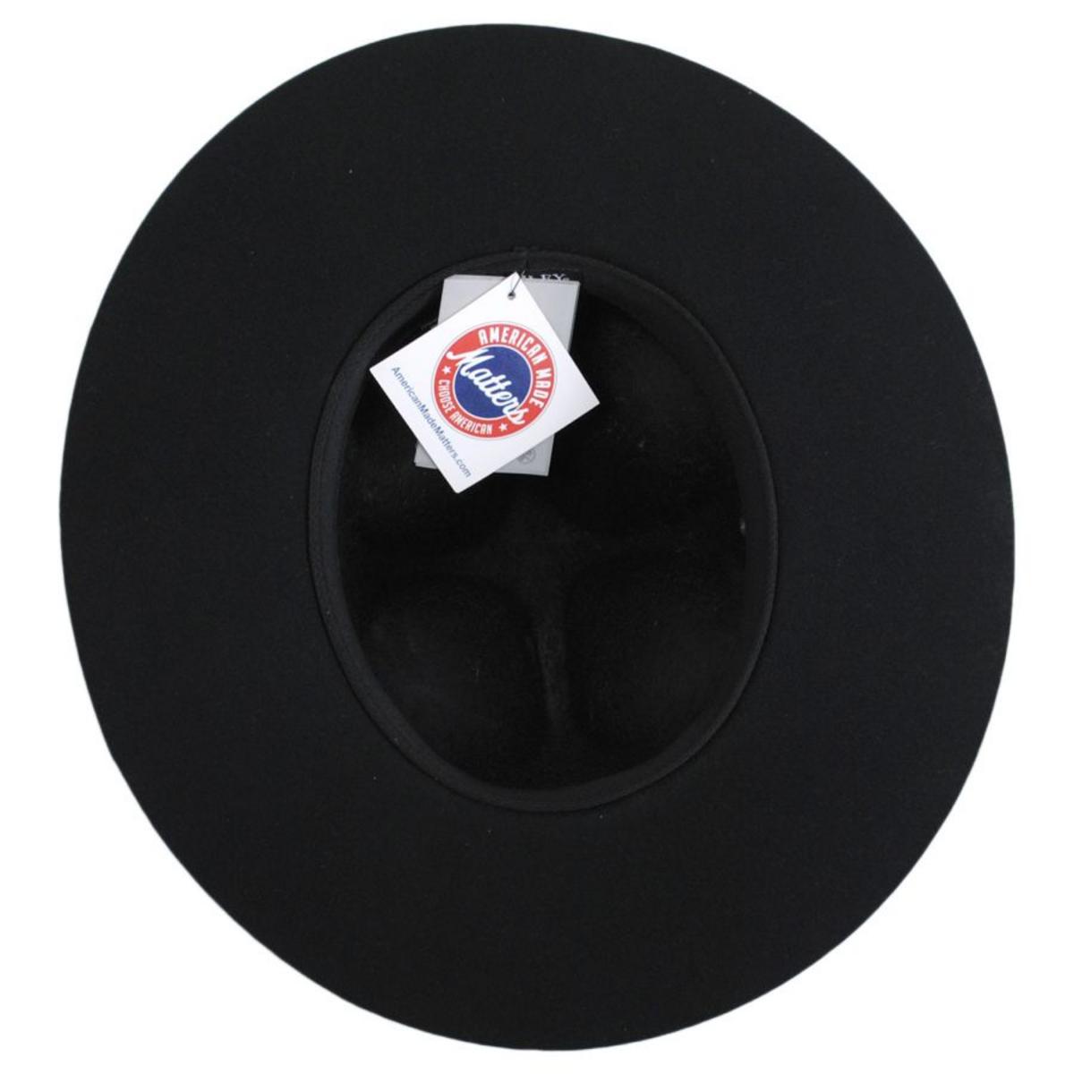 Bailey 1922 | Montana Wool Felt Campaign Hat | 130024 | under | BLACK
