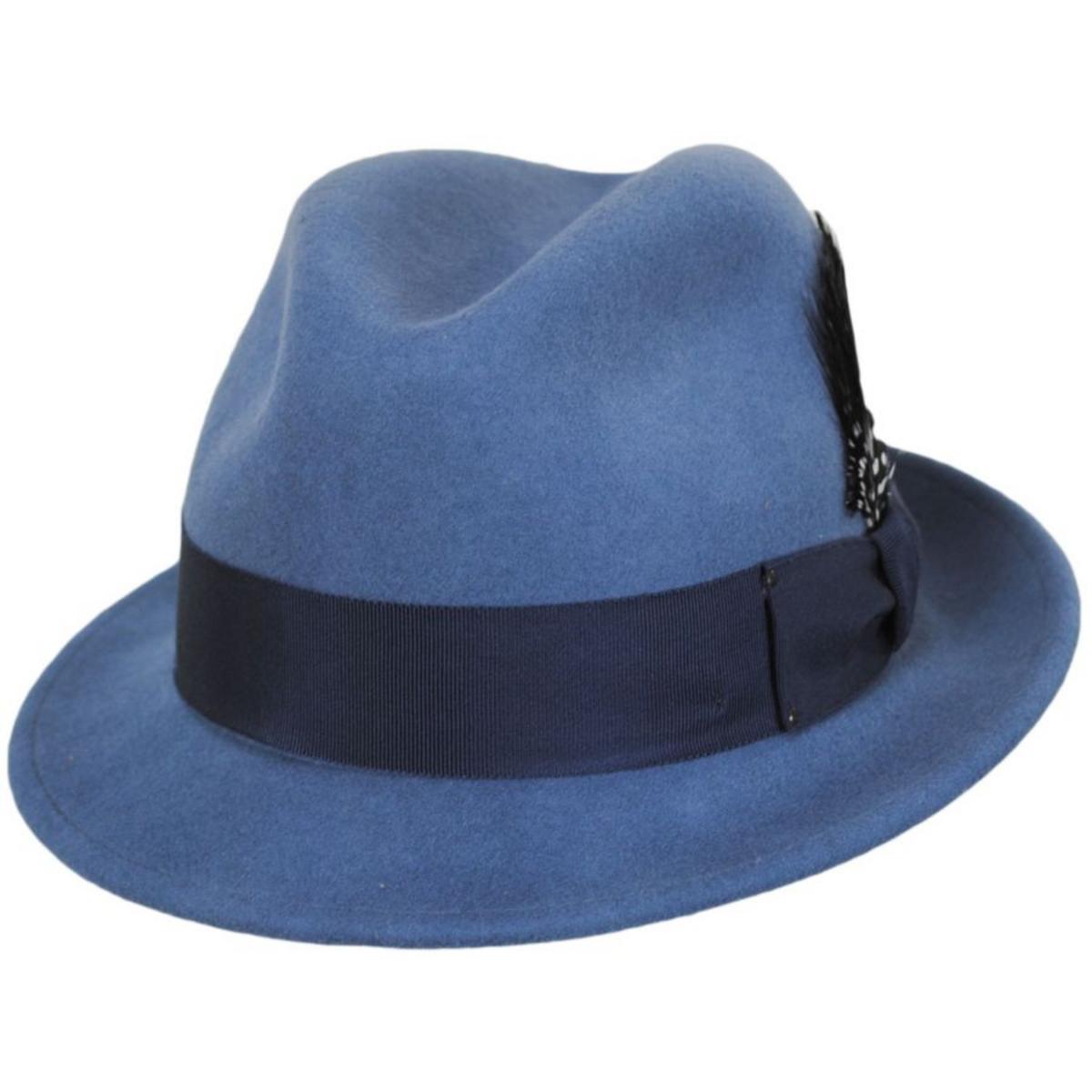 Bailey 1922 | Tino Wool LiteFelt Trilby Fedora Hat | 130008 | lead | VINTAGE BLUE