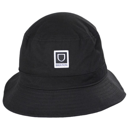 BRIXTON HATS | Beta Cotton Packable Bucket Hat - Standard Colors | 185525 | front | BLACK