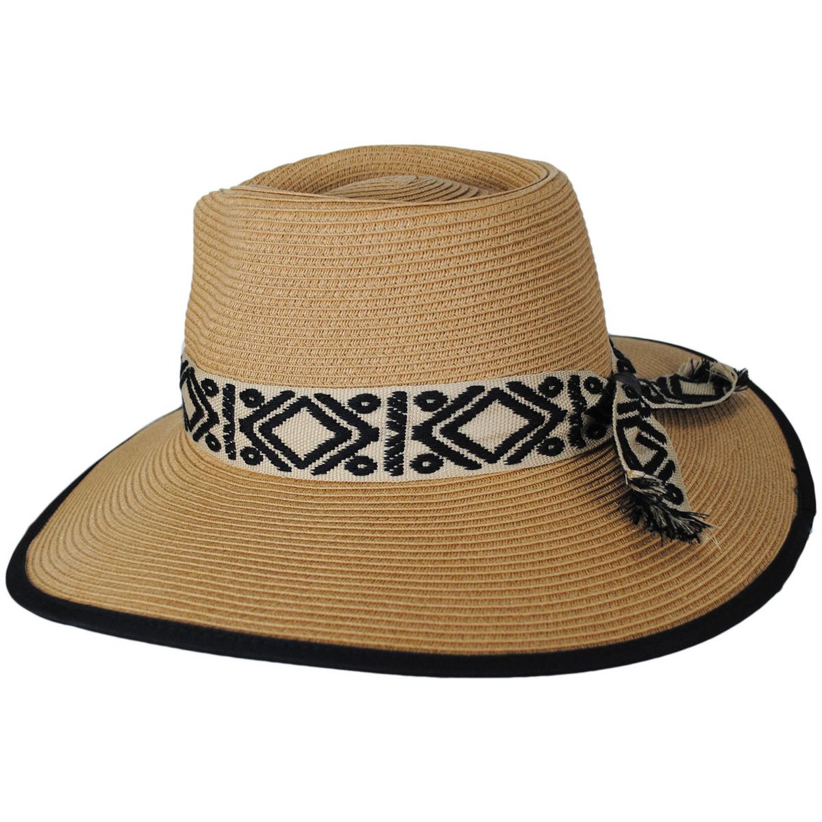 Jeanne Simmons | Peyote Toyo Straw Rancher Fedora Hat | 101701 | profile | TAN