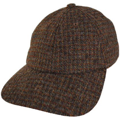 Scala | Adam Tweed Wool Blend Fitted Baseball Cap | 200185 | lead | BROWN