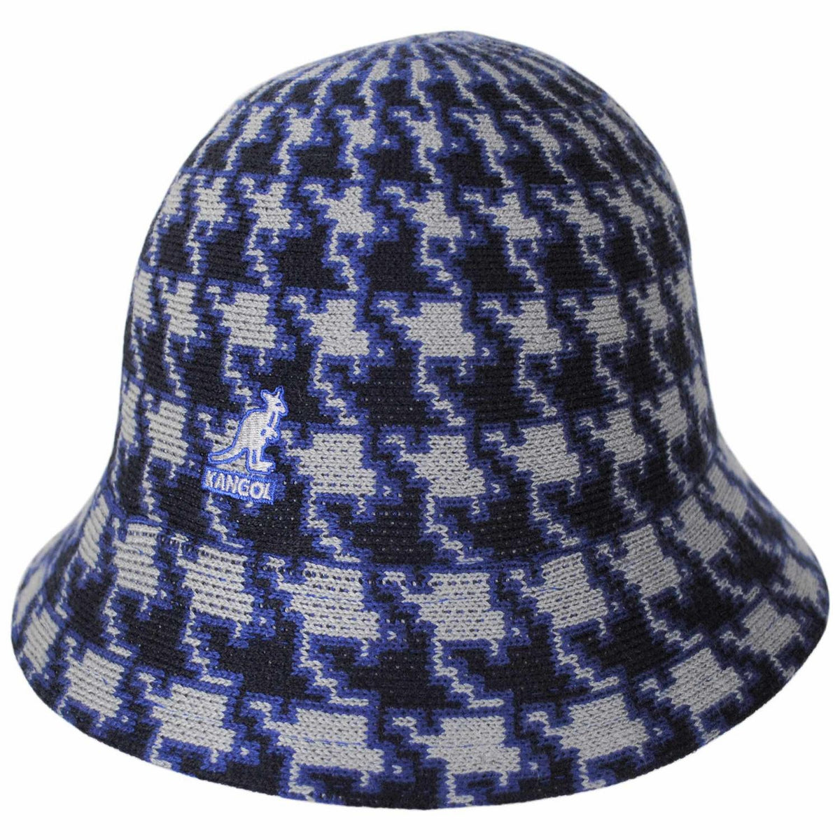 Kangol | Houndstooth Casual Bucket Hat | 185850 | lead | BLUE