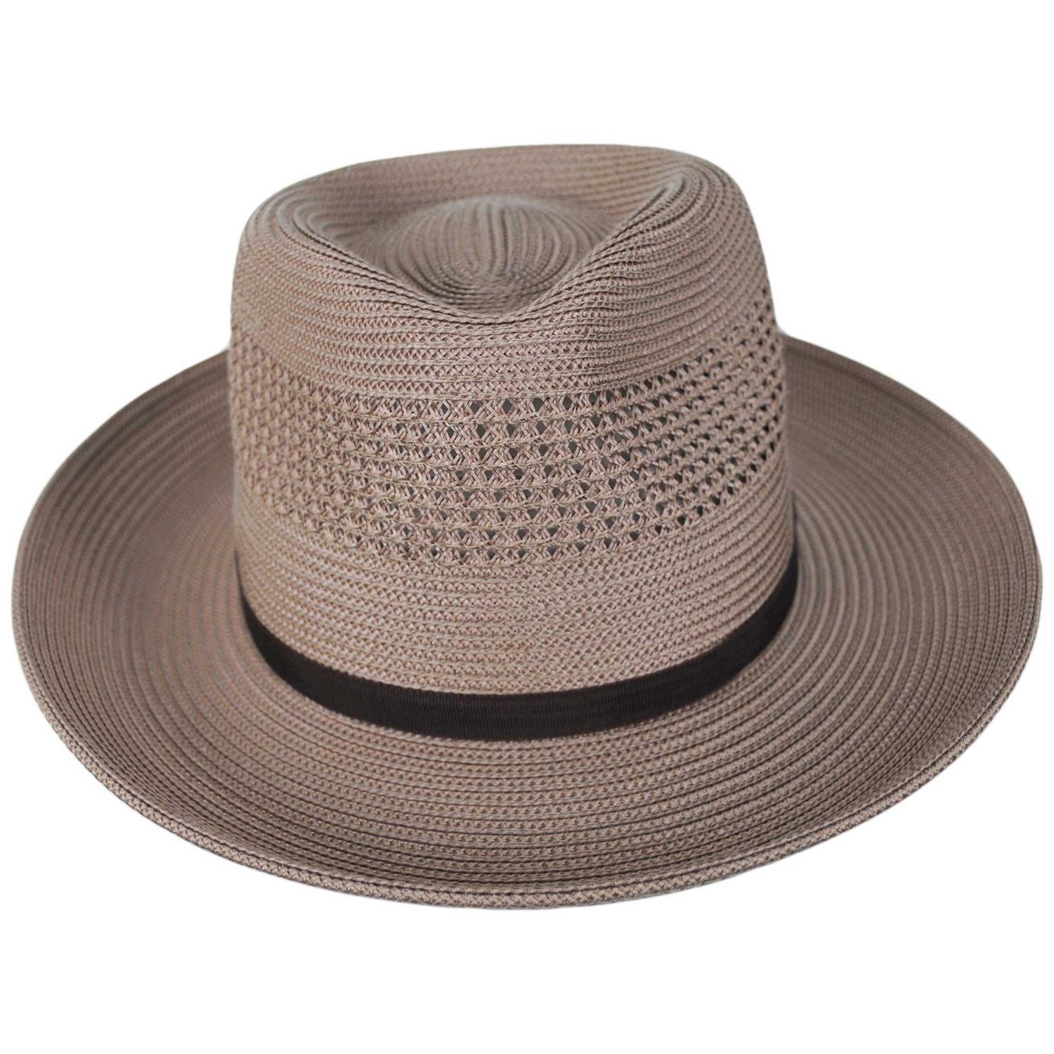 Bailey 1922 | Gratz PP Braid Straw Fedora | 127930 | front | TAN