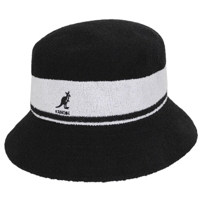 Kangol | Bermuda Stripe Bucket Hat | 185729 | lead | BLACK