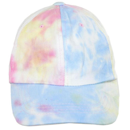 Cappelli | Splash Tie Dye Cotton Baseball Cap Dad Hat | 200339 | front | PINK