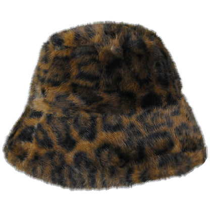 San Diego Hat Company | Fifty-Four Faux Fur Bucket Hat | 108670 | profile | LEOPARD