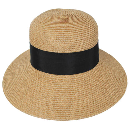 Scala | Assymetrical Toyo Braid Facesaver Cap | 101551 | front | TEA